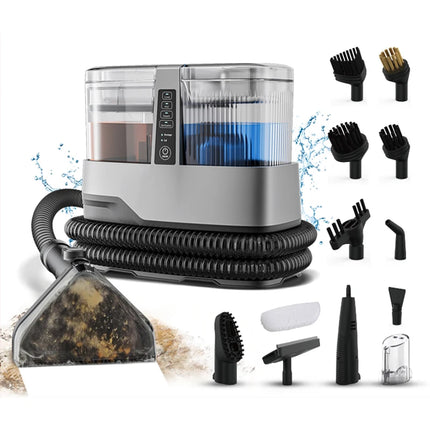 OMESER 1800W 17KPa Steam Carpet Cleaner Machine 13 IN 1 Multi-purpose Portable Dry Wet Cleaning Product for Car Seat Home Sofa