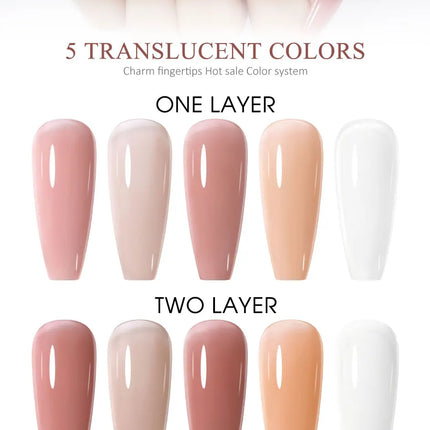 Arte Clavo Red Color Series Nail Polish UV Soak Off Varnish 15ml Manicure Nail Art Long-lasting Hema Tpo Free Gel Nail Polish