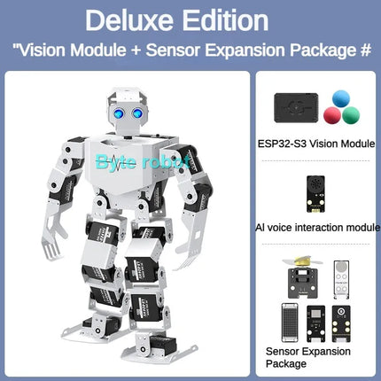 Tonybot 17 DOF Humanoid Robot Educational For Arduino Python Scratch Programming Kit Walking Dancing Gymnastics humanoid Robot