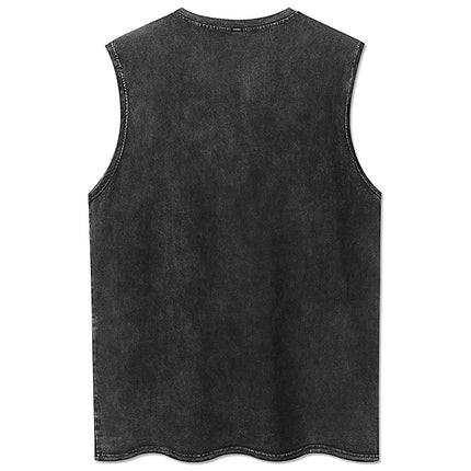 100% Cotton Men's Clothing Vintage Black Acid Wash Hoodies Men Women Oversized Hip Hop Sweatshirts Casual Pullover Y2K Clothes