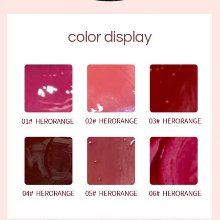 Moisturizing Plump Lips Mirror Effect Lip Color Non Greasy Texture Liquid Lip Pigment Not Easy To Stick Lightly Lip Glaze