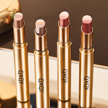 Three-Color Glitter Eyeshadow Stick Matte Long-Lasting Easy to Color Eye Makeup Stick for Effortless Look Enhancement