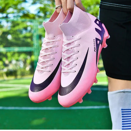 Original Men Football Field Boots Professional Society Cleats Children Soccer Shoes Grass Training Kids Non Slip Football Shoes