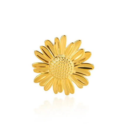 Minimalist Texture Stainless Steel Geometric Rings For Women Gold Color Opening Couple Ring Aesthetic Wedding Christmas Jewelry