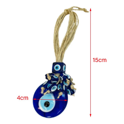 Evil Eye Wall Hanging Nazar House Protection Macrame Decor Rearview Mirror Pendant Lucky Eye Glass Evil Eye Gifts Turkish Eyes