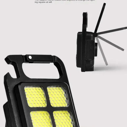 COB Flashlight LED Mini Protable Keychain Lamp High Bright Multifunctional Camping Lamp Outdoor Camping Torch Fishing Work Light