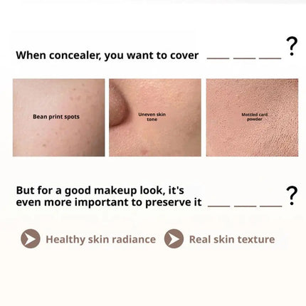 High Coverage Concealer Foundation Cream Anti Dark Circle Freckles Long-lasting Waterproof Brightening Skin Tone Makeup Base