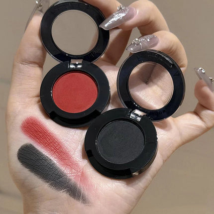 Black and Red Combination Eye Shadow Set Punk Goth Smoke Style Matte White and Blue Eye Shadow Set Eye Makeup Cosmetics 2pcs/set