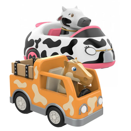 La Granja De Zenon Kids Toy Car Bartolito Car Pull Back Car Toys Inertia Car Set Boys Girls Toys 1-3 Years Old Birthday Gift