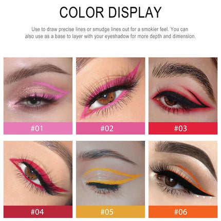 Matte Colorful Eye Liner Pen Cream 20 Colors Eyeliner Gel Pencils Option Easy To Wear Make Up Cosmetics White Yellow Blue Purple