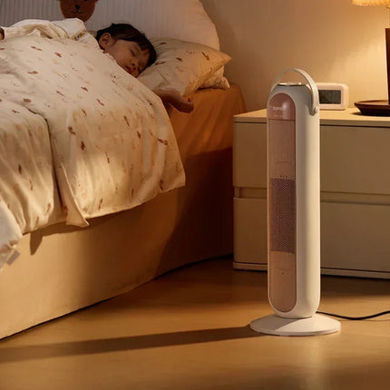 Heater 220V Fan Heater Household Living Room Vertical Bathroom Energy Saving Electric Heater Bedroom Speed Hot Air Power Saving