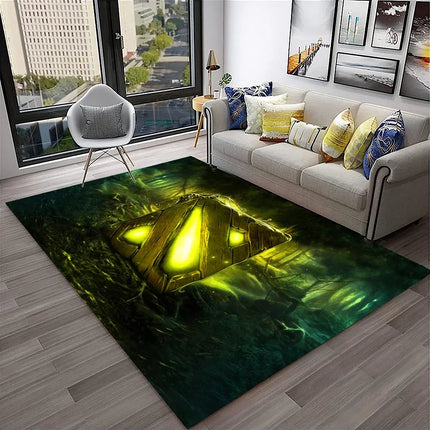 3D Classics Game Dota2 Gamer HD Carpet Rug for Home Living Room Bedroom Sofa Doormat Decor, Kids Play Area Rug Non-Slip Floor Mat
