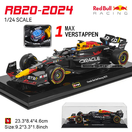 Bburago 1:24 2022~2024 F1 serie various style Red Bull RB19 Gran Premio de Austin SF23 W14 precision model car collection gift