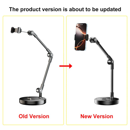 Phone Holder Portable Folding Multi-Angle Adjustable Stand for Cell Phone Height Adjustable Phone Bracket for Live Broadcast