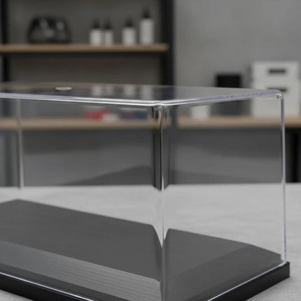 Transparent Display Cover with Base High Clarity Acrylic Model Display Case Stackable Showcase Box Dustproof