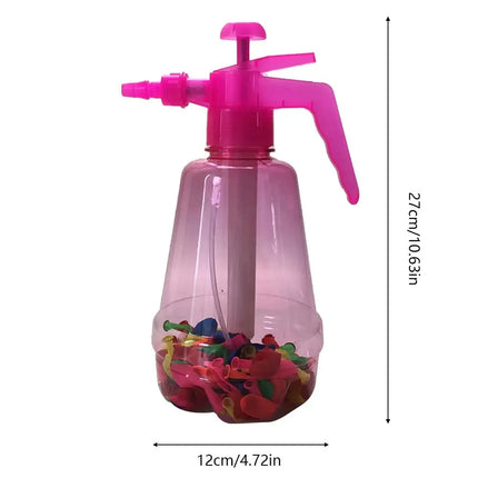 New Portable Air Water Bomb Balloon Pump With Balloons For Kids Party Outdoor Toy Balloons (Pump and Balloons Random Color)