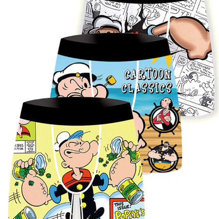 3-pack fashionable men's boxer shorts, comfortable, soft, fashionable, printed, casual and versatile men's underwear