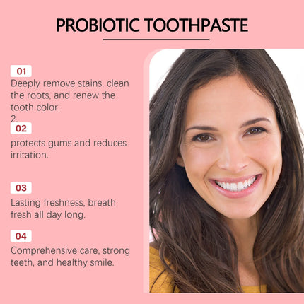 Probiotic Toothpaste Sp8 Mint Fresh Breath Remove Plaque Stains Prevent Periodontitis Teeth Keep Brighten Oral Care Toothpaste