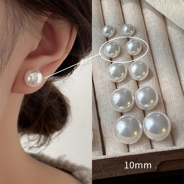 New 925 Sterling Silver Pearl Earrings Personality Charm Exquisite Charm Woman Earrings Birthday Gift Exquisite Jewelry