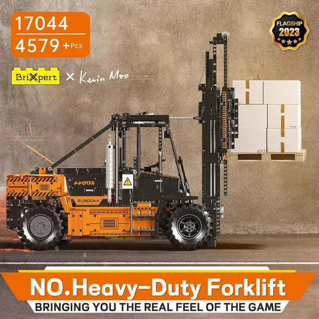 MOULD KING 17044 Technology 1:6 Heavy Duty Forklift Truck App-Controlled Building Blocks Set for Adults Boys