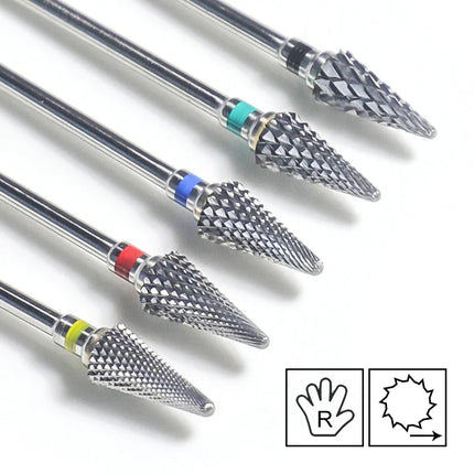 Nail Drill Bits Carbide Large Cone Electric Milling Cutter Gel Polish Remover Grinding Tools DIY Accessories Supplies