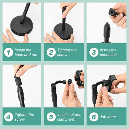 Rotatable and liftable Mobile Phone Bracket Live Broadcast Stand Adjustable Telescopic Portable Callphone Holder For Smart Phone
