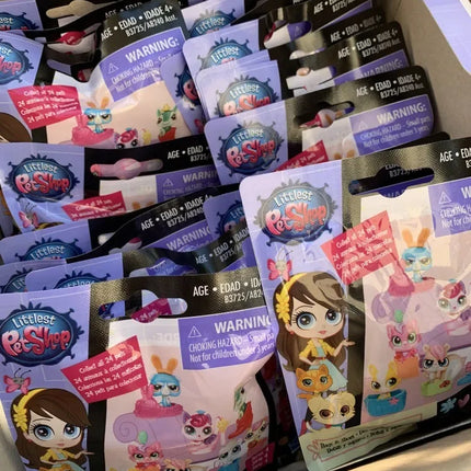 Hasbro Littlest Pet Shop LPS Blind Box Toy Cute Big Eyes Cat Dog Rabbit Model Pendant Animal Doll Mystery Box Toy Children Gift