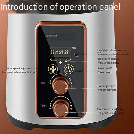 CAFEMASY coffee bean roaster Small household full-automatic fried raw beans electrothermal air timed constant temperature roaste