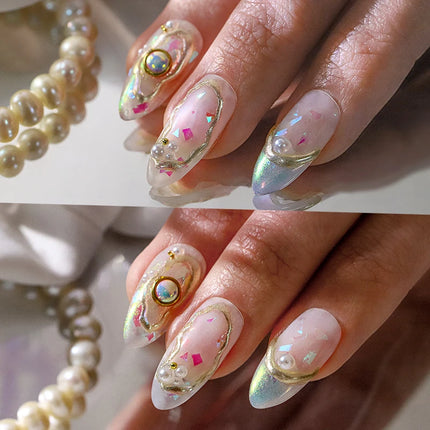 MSHARE 3D Top Coat UV LED Gel Rhinestones No Wipe Topcoat Without Sticky Layer Water Drop 50ml