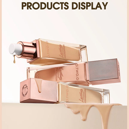O.TWO.O Foundation Cream Makeup Brush Moisturizing Oil-Free Long-Lasting Waterproof Concealer Full-coverage Foundation Makeup