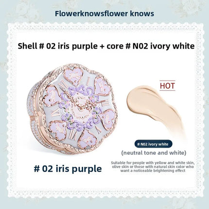 Flower Know Bunny Garden Long-lasting Moisturizing Air Cushion Cream Oil Control Concealer Light Brightening Skin