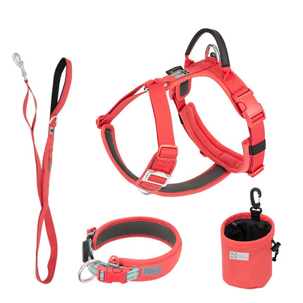 SMALL COMBINATION Large Dog Collar Harness and Leash Sets No-Pull Reflective Medium Dog Chest Vest Pet German Shepherd Training