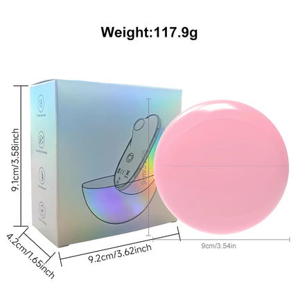 Moonlight Box Silicone Suction Vibrating Egg, Quiet Rechargeable Clitoral Massager for Women