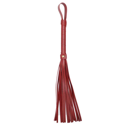 SM Leather Whip for Punishment Spanking Double-Sided Faux Leather Flogger Couple Flirting SP Tool Adult BDSM Sex Accessory