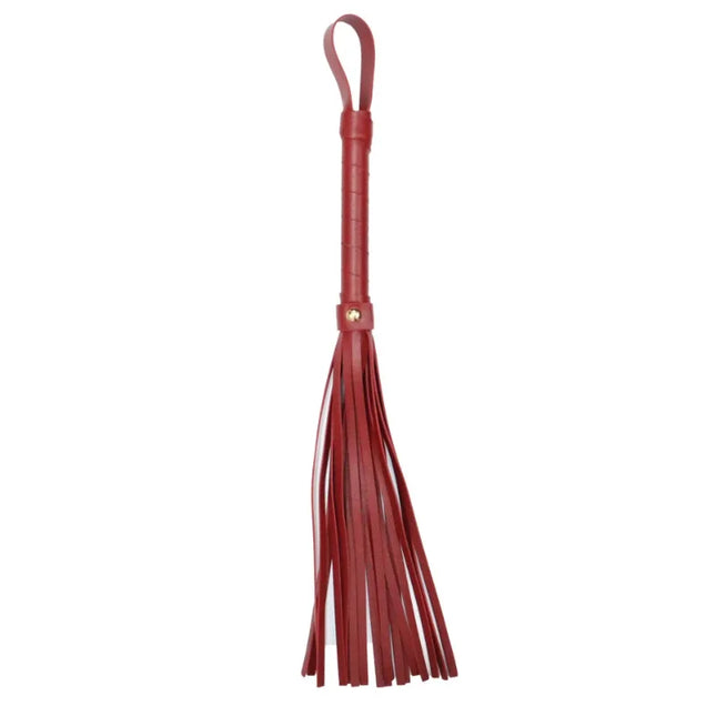 SM Leather Whip for Punishment Spanking Double-Sided Faux Leather Flogger Couple Flirting SP Tool Adult BDSM Sex Accessory