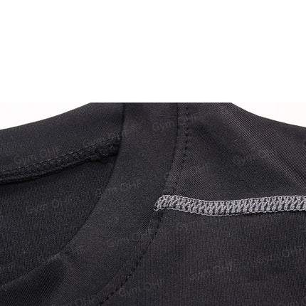 Men T Shirt Running Quick-Dry Shirts Men Compression T-Shirts Sportswear Gym Rash Guard Boxing Training Jiu Jitsu Bjj Sports Top