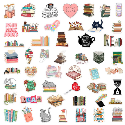 10/50/100pcs Mix Kindle Smut Bookish Dark Romance Reading Book Stickers Aesthetic DIY Scrapbooking Notebook Laptop Phone Sticker