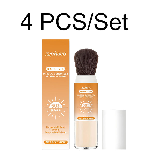 8g SPF 50+ Sunscreen Setting Powder Translucent Oil Control Matte Finish Long Lasting Breathable Outdoor Face Makeup Loose