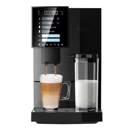 2026 Fully Automatic Espresso Machine - Bean to Cup Coffee Maker with Touch Screen & Milk Tank for Latte & Cappuccino