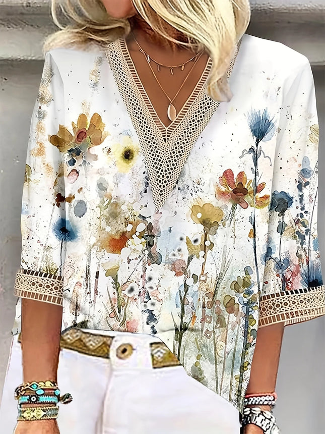 Plus Size Temperament Loose Woman Shirt Fashion Casual Blouse Elegant Long Sleeve Woman Shirt Holiday Weekend Top