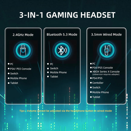 ATTACK SHARK L80PRO Wireless Gaming Headset 2.4G Bluetooth Wired 203g Ultra-Light Dual Mic 40mm Driver Low Latency Headphone