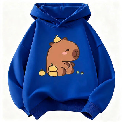 2026 Cute Capybara Graphic Children's Hoodie Sweatshirt Cute Hoody for Boys Girls Autumn Spring Casual Hoodies