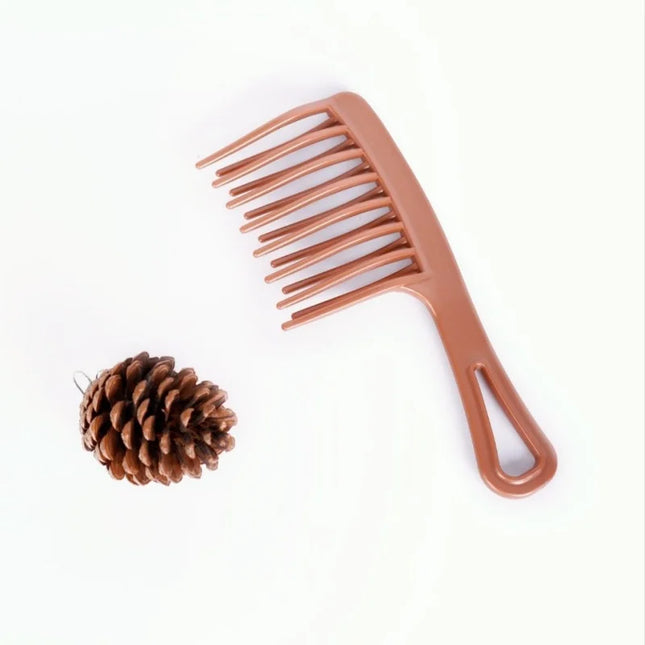 Double row wide tooth comb for ladies, special perm, curly, plastic, large, fluffy, long hair styling comb