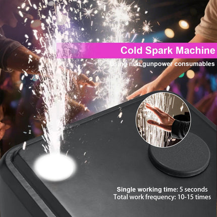 Mini 350W Cold Spark Machine DJ Effects Remote Stage Equipment Party Fountain Spark Machine DMX Control Disco Wedding Event