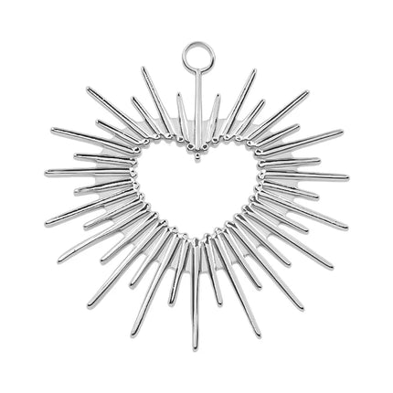 Elegant Love Breloques Stainless Steel Pendants For Jewelry Making Bulk Heart Charm Pendant 5pcs/Lot Materials To Make Bracelets