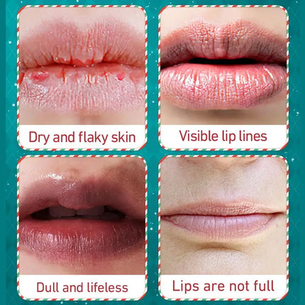Christmas Gift Box,Lip Balm 4PCS/box Lip Makeup Set, Durable Moisturizer, Christmas Women's Gift Nourishing Lipstick Skin Care