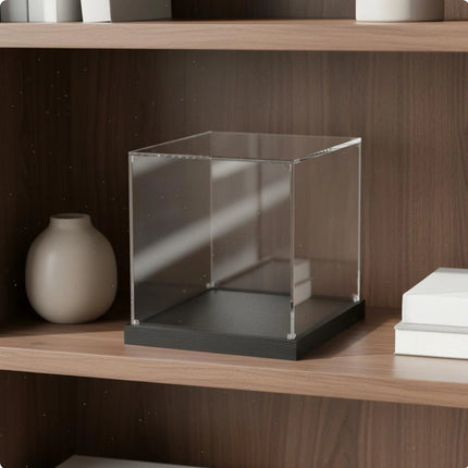 Acrylic Display Box High Clearness Clear Collectible Container Figurine Display Stand Stackable Design Household Storage