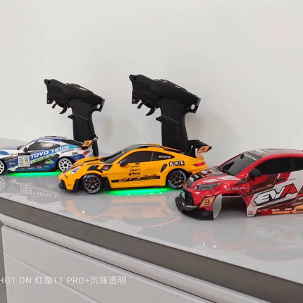 Gyro version SDSTAR RC Drift Car 1:24 Scale 4WD D24 Full Proportional Control Two Sets of Wheels Professional Remote Control Toy