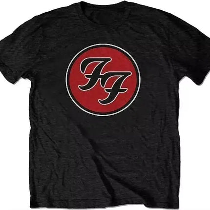 Rock Punk Tees Foo Fighters T-shirt Licensed Brand New Hip Pop Tops Casual Loose Streetwear Y2k Print Cotton T Shirts Unisex