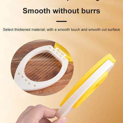 1pc Stainless Steel Multi-purpose Egg Cutter Light and Convenient Creative Egg Slicer Egg Divider Kitchen Accessory